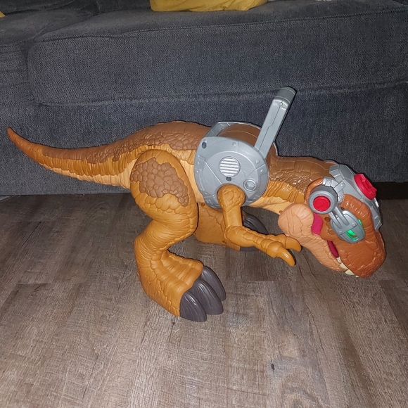 Fisher Price Jurassic World T-Rex Dinosaur Large 34” 2018 Lights Motion WORKS - Picture 4 of 10